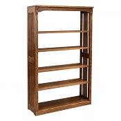 36" x 60" Solid Oak Mission Spindle Bookcases 