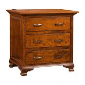 3-Drawer Cherry Nightstand