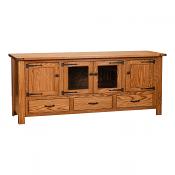 72" Solid Oak TV Stand
